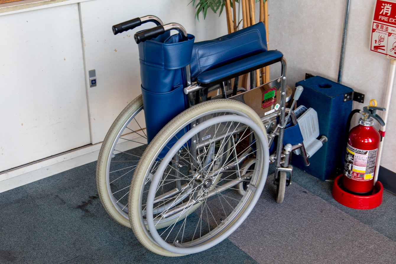 車椅子もご用意してあります